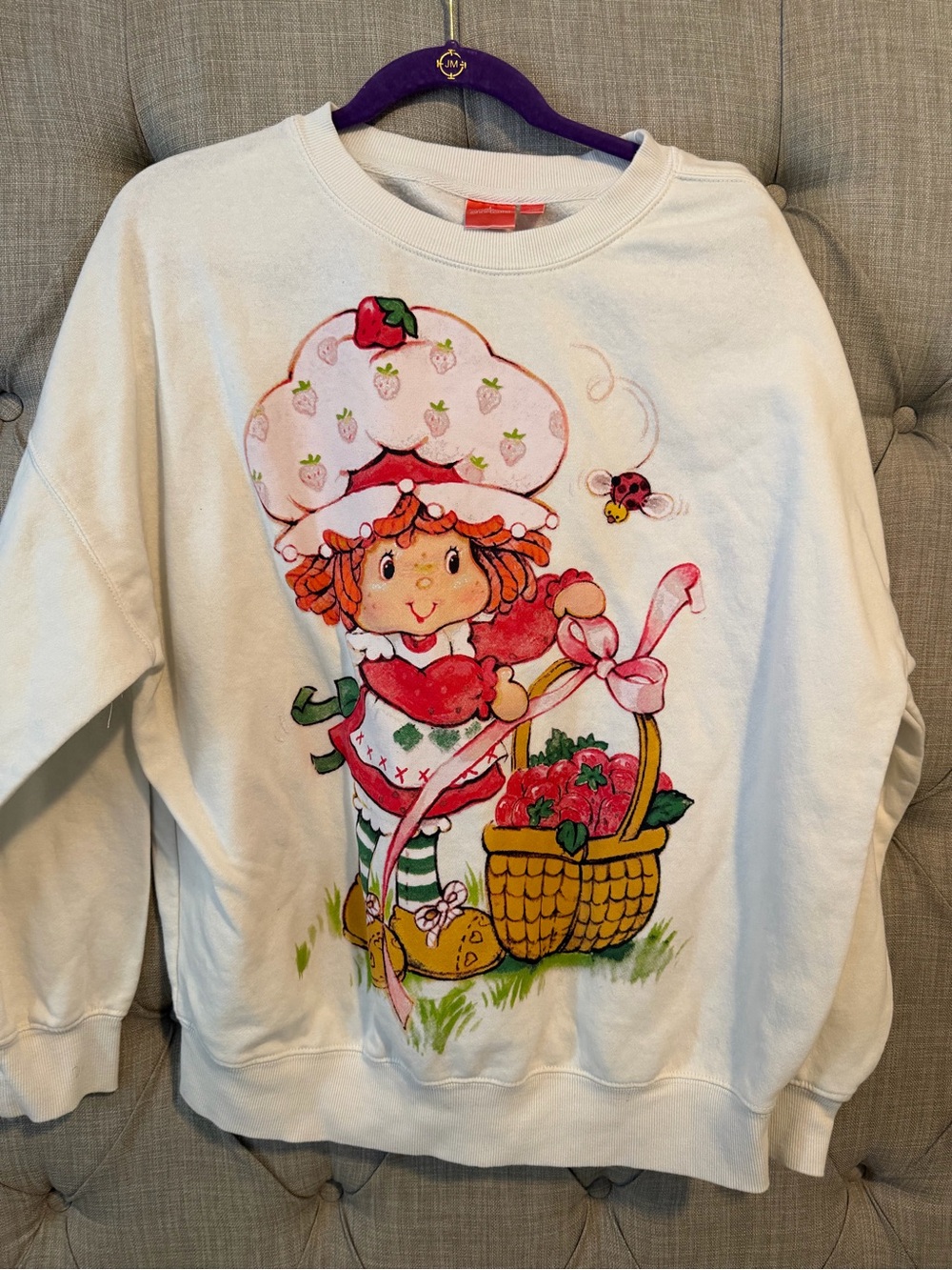 Strawberry Shortcake White Graphic Sweatshirt